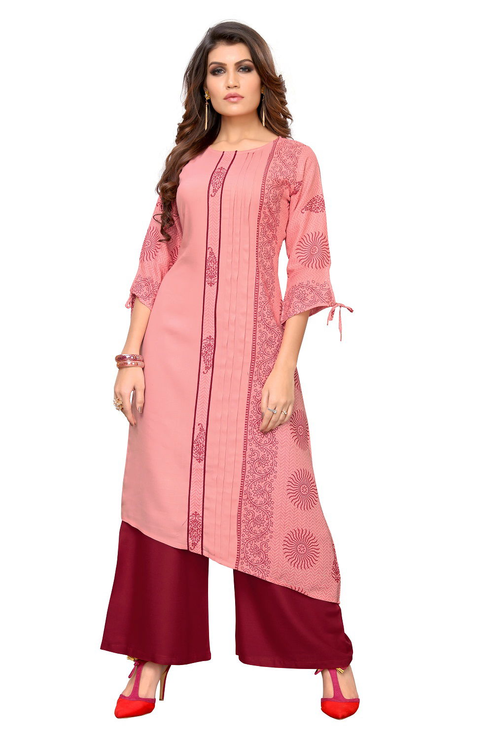 Glam Kurti 17 Stylish Latest fancy Designer Regular Wear Rayon Kurti With Bottom Collection
