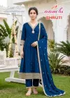 Shruti By Aanchi Vichitra Silk Anarkali Kurti With Bottom Dupatta
