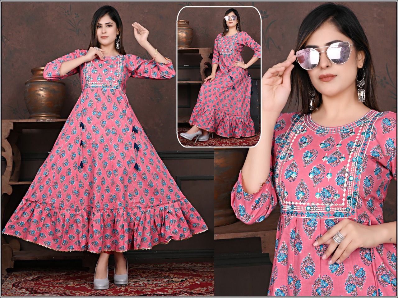 Tutone Capsul 4 New Ethnic Wear Cotton Printed Designer Anarkali Kurti Collection