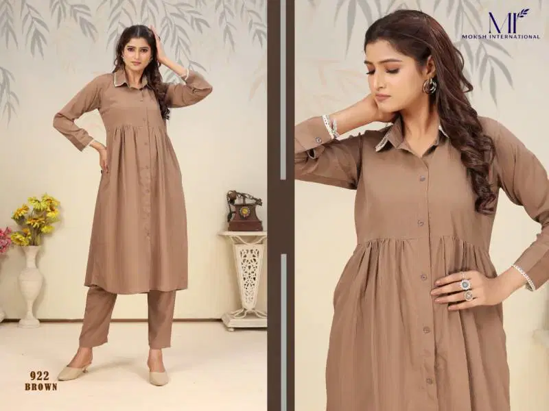 Ice Vol 1 By Moksh Rinkal Cotton Kurti With Bottom Wholesale In India