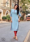 Aarvika By Wooglee Rayon Thread Daily Wear Kurtis Suppliers In India
