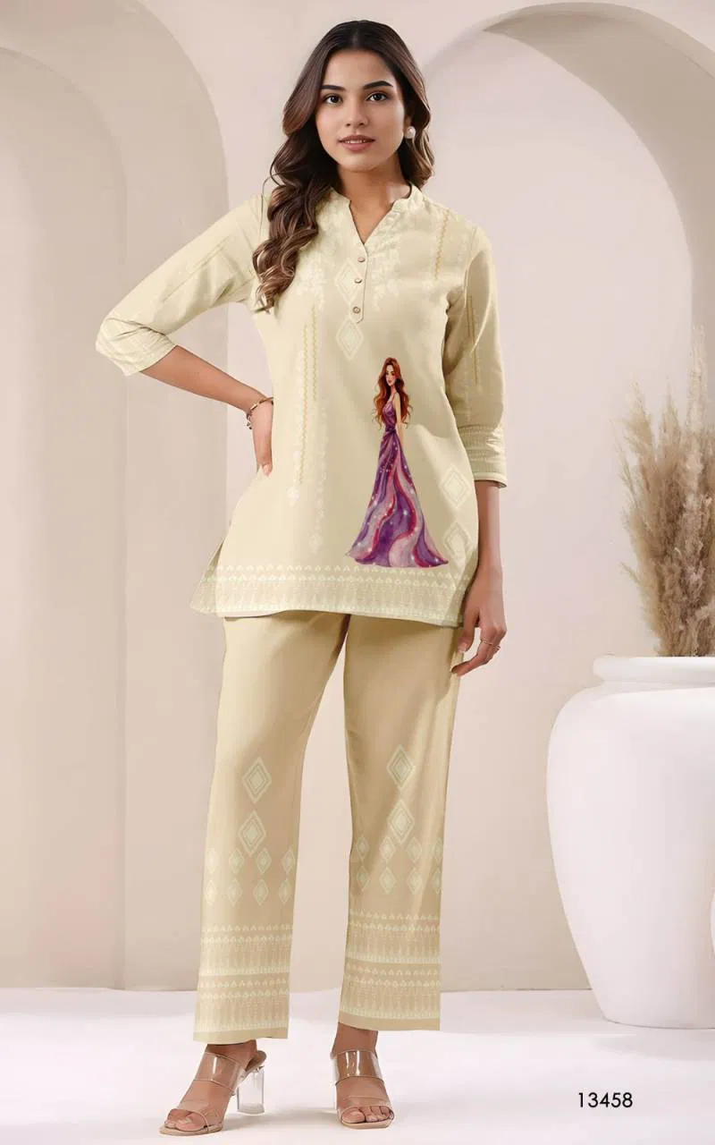 Tanyaa P 261 Cotton Western Co Ord Set Wholesale Market In Surat
