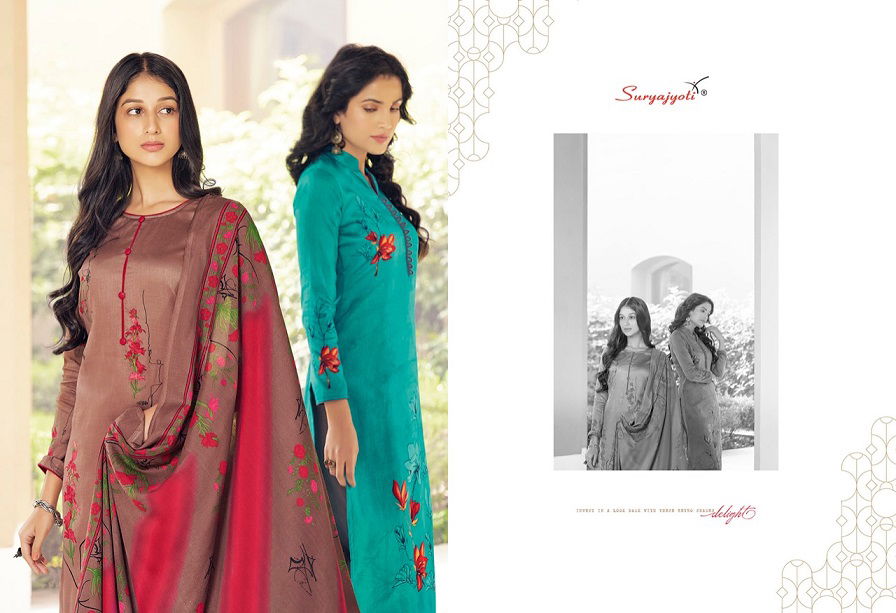 Suryajyoti Shabanna 1 Latest Fancy Designer Regular Casual Wear Cotton Dress Materials Collection

