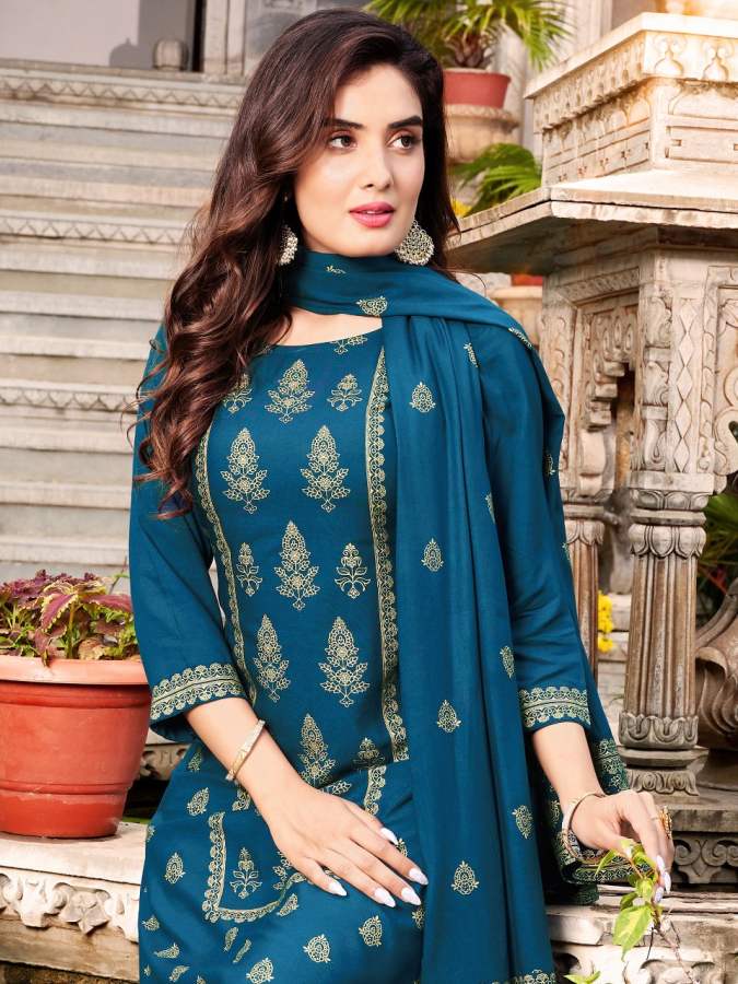 Banwery Parishi Latest Festival Wear Rayon Printed Designer Ready Made Suit Collection
