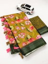 MG 288 Linen Digital Printed Wholesale Saree In India