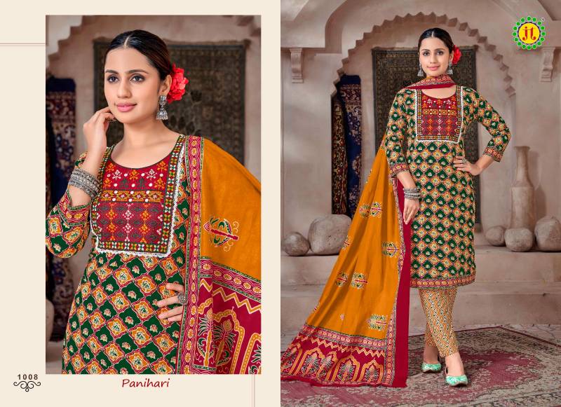 Panihari Vol 1 By Jt Cotton With Mirror Work Dress Material Suppliers In India