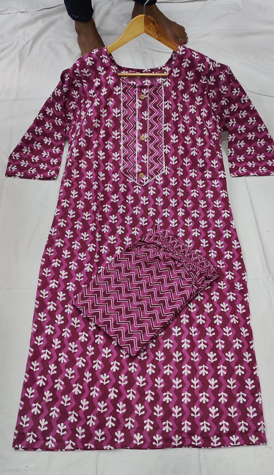 Jaipoor Kurti Cotton Wholesale Kurti with Bottom Manufacturers 