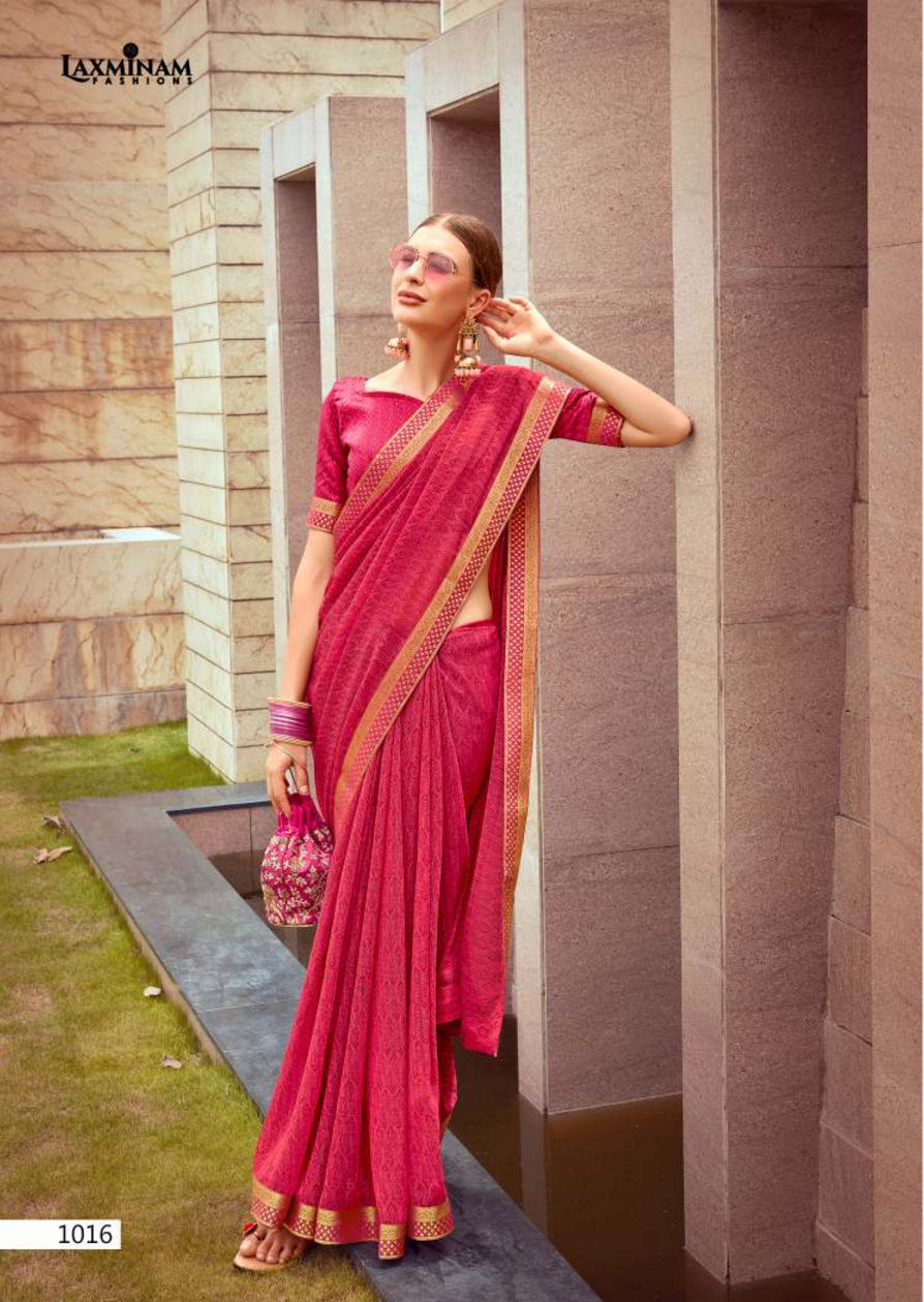 Kalista Shagun Casual Wear Georgette Printed Saree Collection

