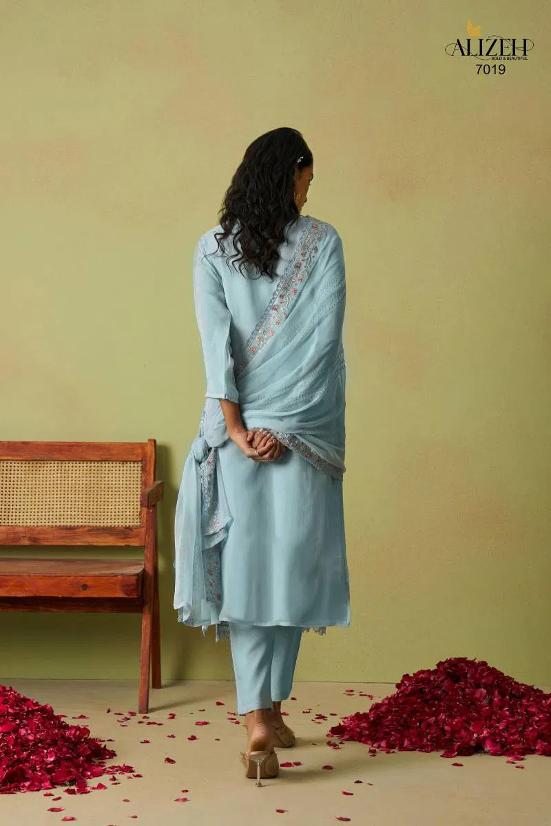 Saadgi Vol 2 By Alizeh Organza Top Bottom With Dupatta Wholesale In India
