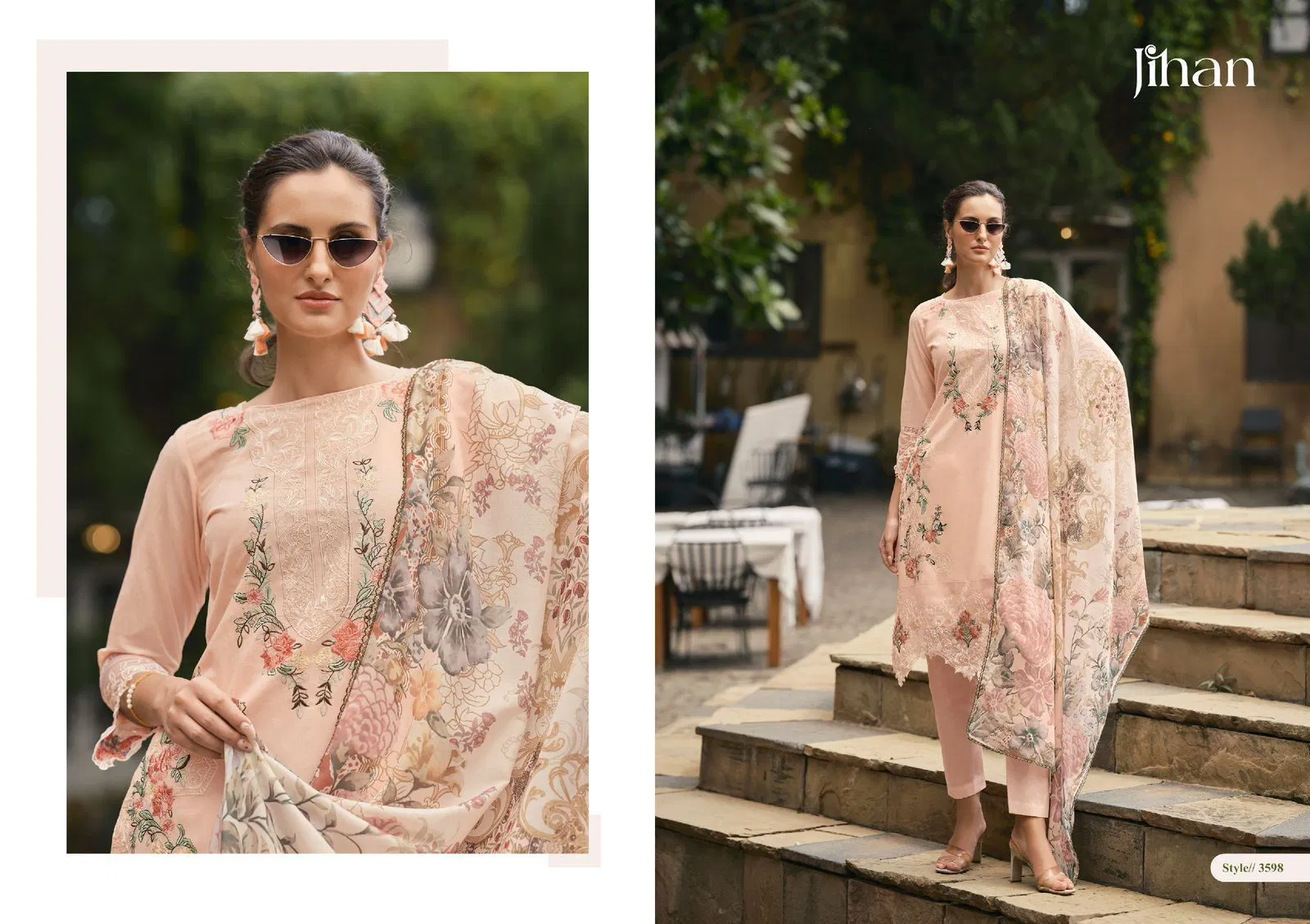 Jihan Taskeen Vol 2 Cotton Embroiderey Surat Pakistani Suits Wholesale Market