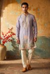 Outluk Wedding Vol 59 Silk Mens Kurta With Pajama 