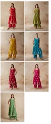 K 1055 By Naisha Rayon Embroidery Kurti With Bottom
