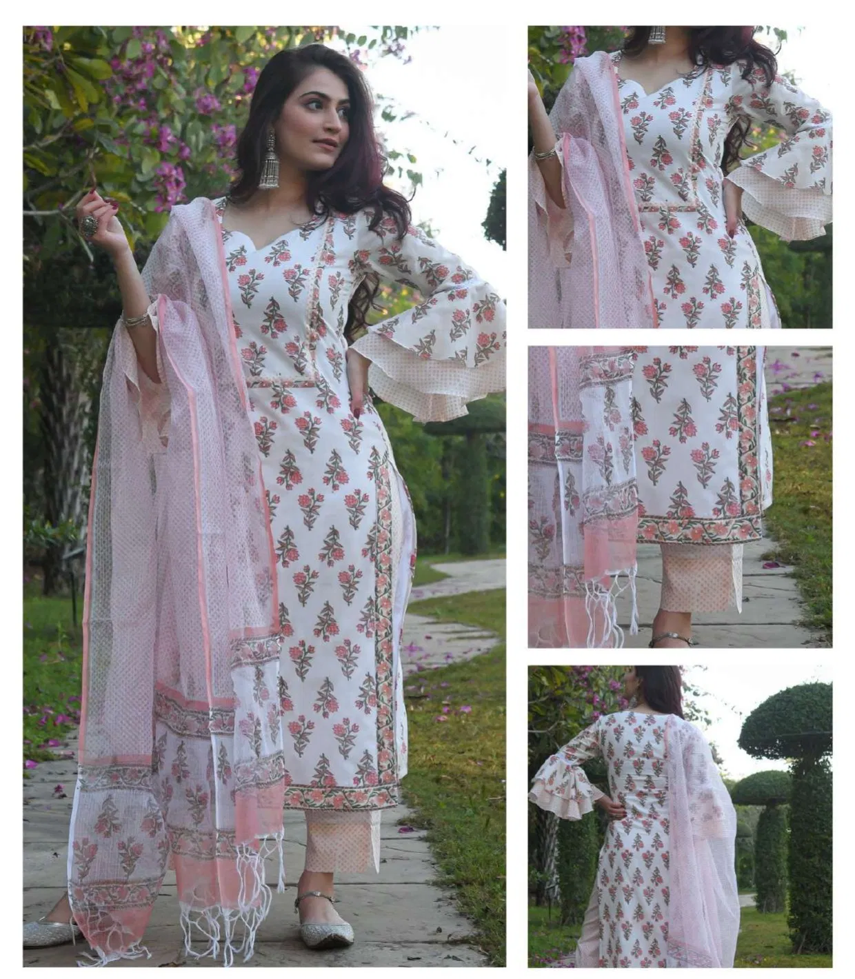 Av Daily Wear Straight Cut Kurti With Bottom Dupatta Suppliers In India