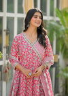 Naisha K 328 Cotton Casual Wear Anarkali Kurti With Pant Dupatta Wholesale Market In Surat