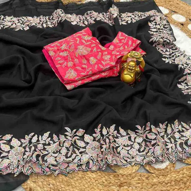 Kc 902 Party Wear Stylish Tabby Silk Saree Wholesale Price In Surat