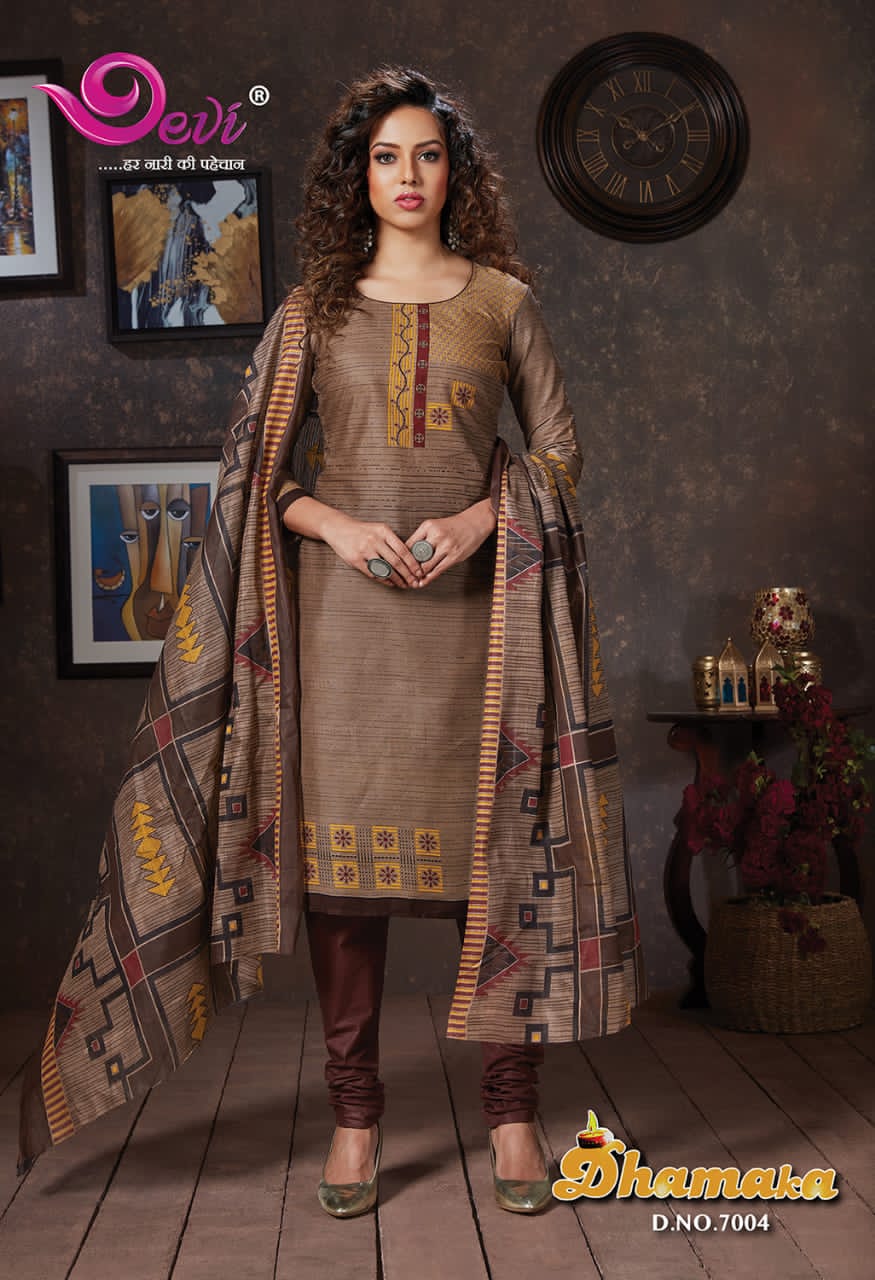 Devi Dhamaka 7 Latest Fancy Designer Regular Casual Wear Printed Pure Cotton Collection
