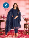 Tijori By Kaya Vertican Anarkali Kurti With Bottom Dupatta Exporters In India