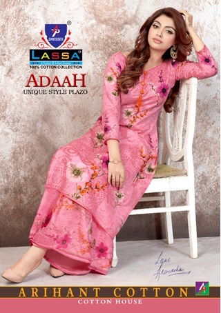 Lassa Adaah Latest Daily Wear Printed Pure Cottom Dress Material Collection 