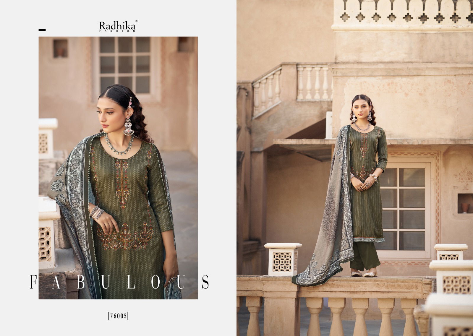 Kashmiri Shawal 2 By Sumyra Pashmina Dress Material