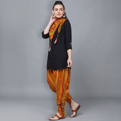 Kainat 8 Fancy New Party Wear Rayon Printed Kurti With Dhoti Collection