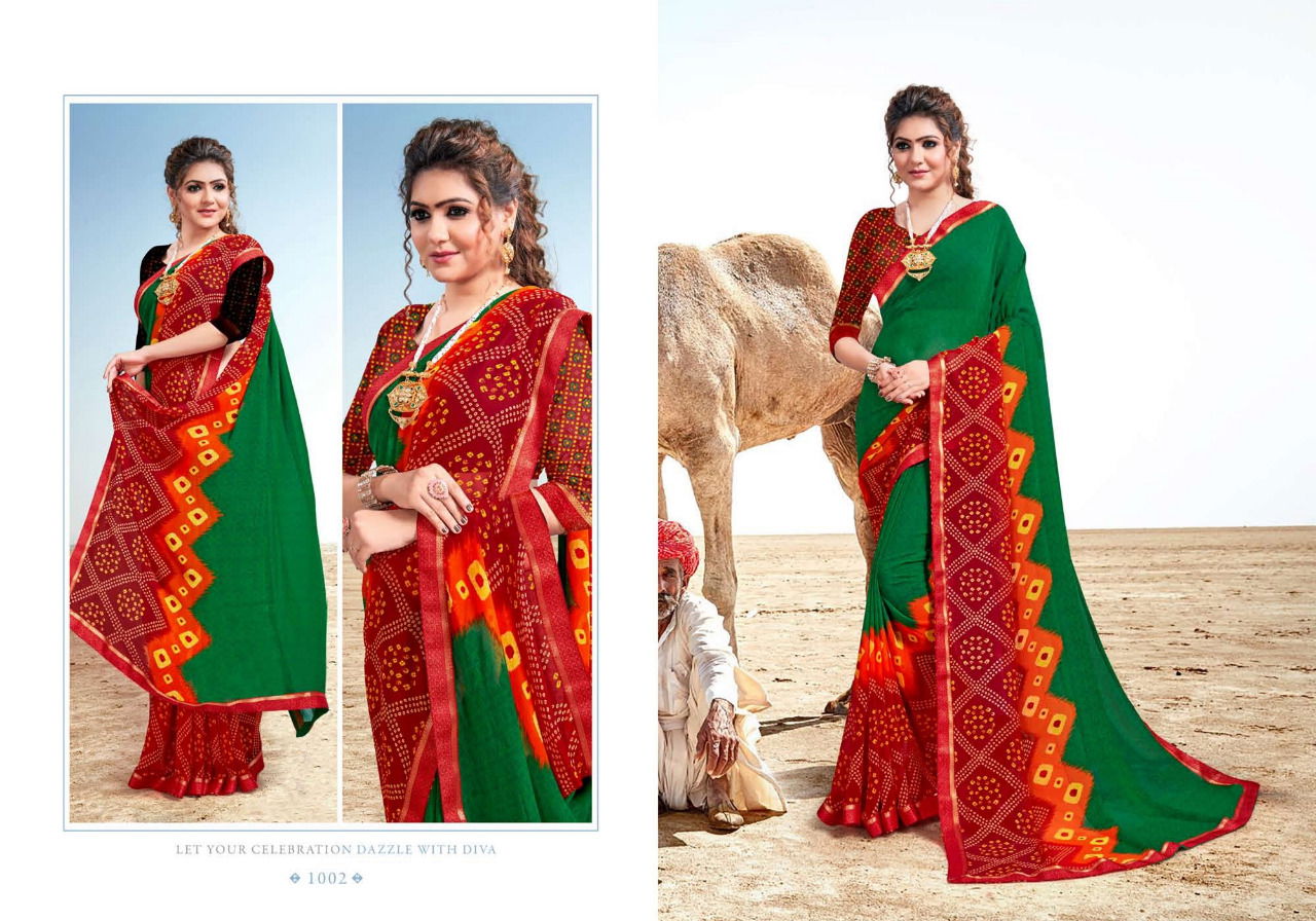 MANSAROVER FASHION TANISHKA Fancy Designer Latest Casual Wear Pure Georgette  Printed Saree Collection