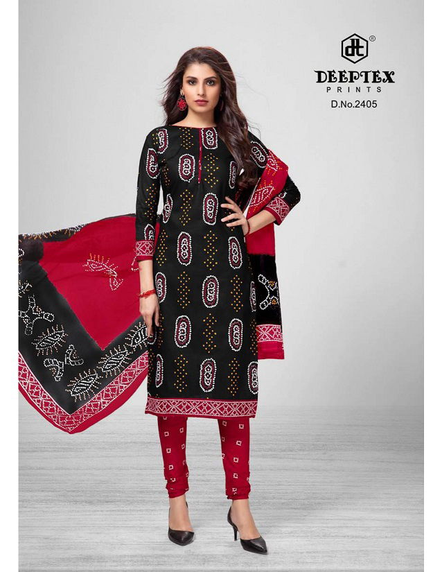 Deeptex Classic Chunaris 24 Latest Fancy Designer Casual Regular Wear Printed Cotton Dress Material Collection

