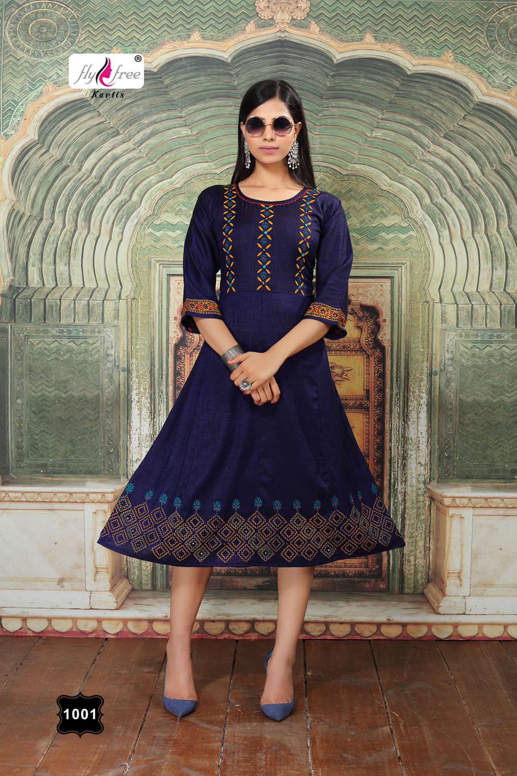 Fly Free Sweet Latest Fancy Ethnic Wear Rayon Anarkali Kurti Collection