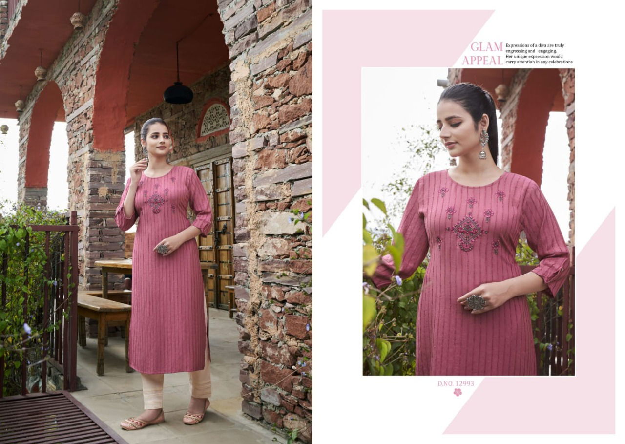 Kalaroop Angel Designer Ethnic Wear Rayon Embroidery Kurti Collection
