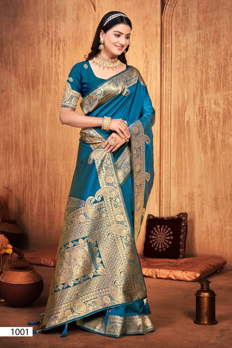 Indian Tadka Silk Vol 2 By Saroj Wedding Wear Silk Saree Wholesale In India