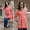 Naisha K 329 Cotton Printex Border Shorts Tops Best Wholesale Shop In Surat