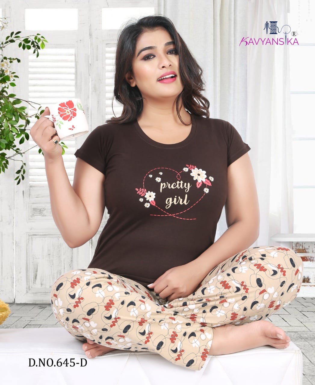 Kavyansika 645 Premium latest exclusive comfortable hosiery with super fine stitching night suits collection
