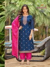 Kiwi By Aanchi Pure Vichitra Silk Kurti With Bottom Dupatta Wholesale Shop In Surat
