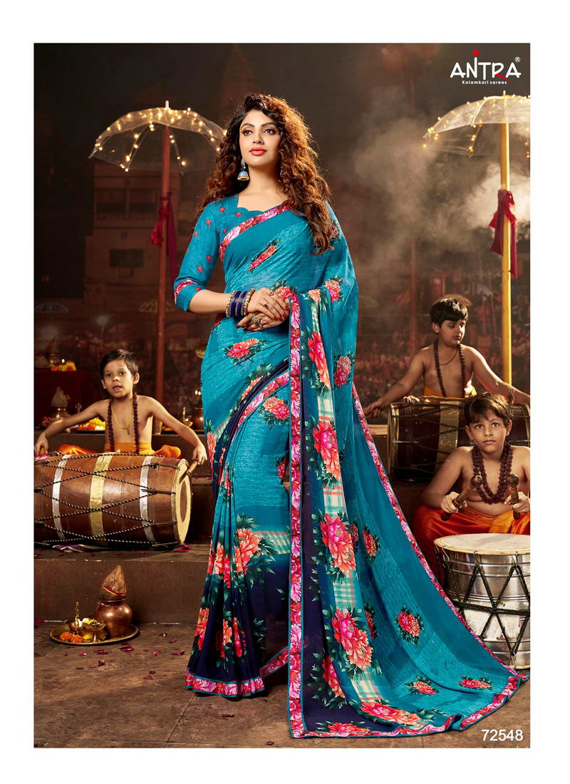 ANTPA CARVAAN Latest Fancy Designer Heavy Regular Wear Weightless Saree Collection
