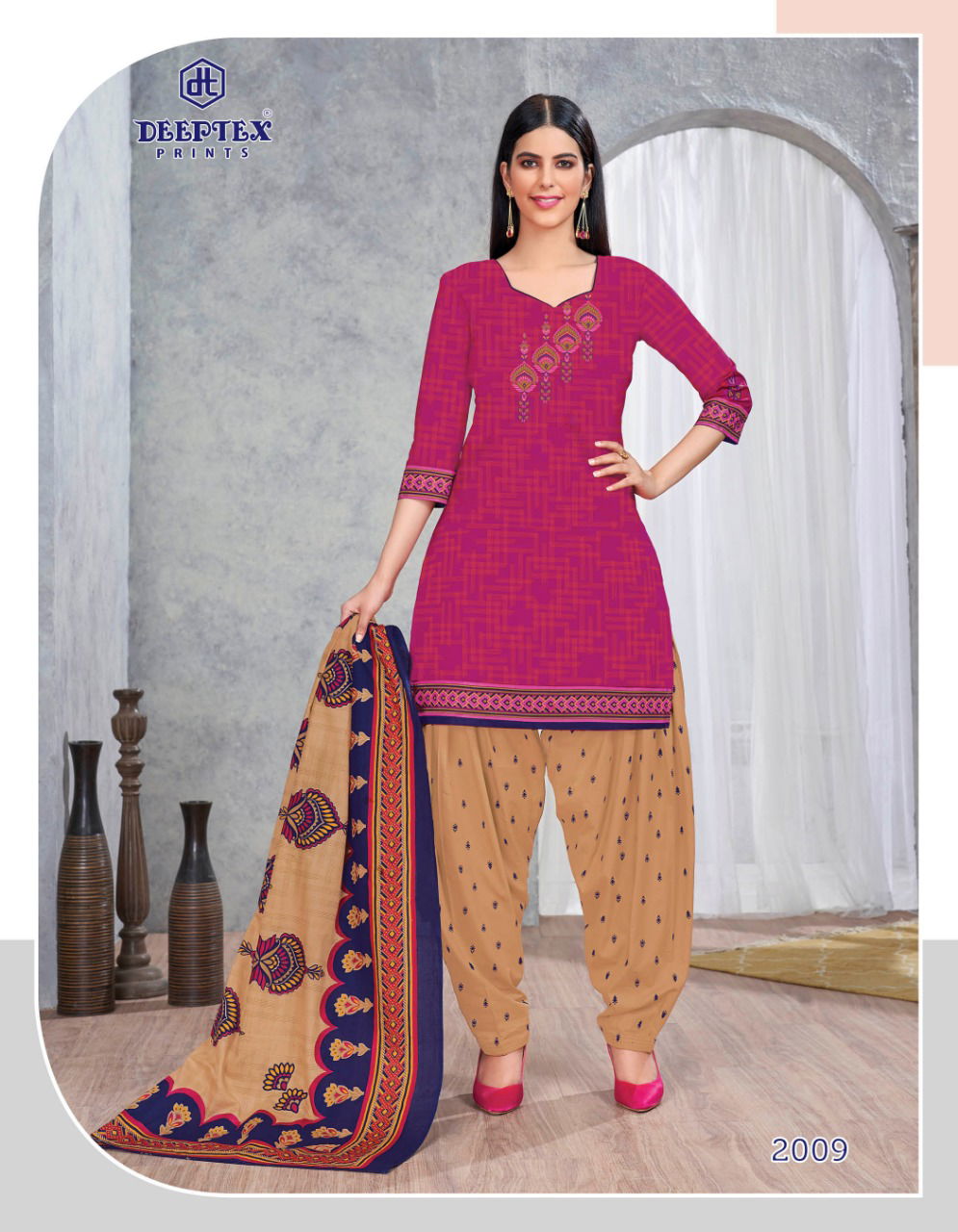 Deeptex Designer Printed Cotton Dress Material Collection