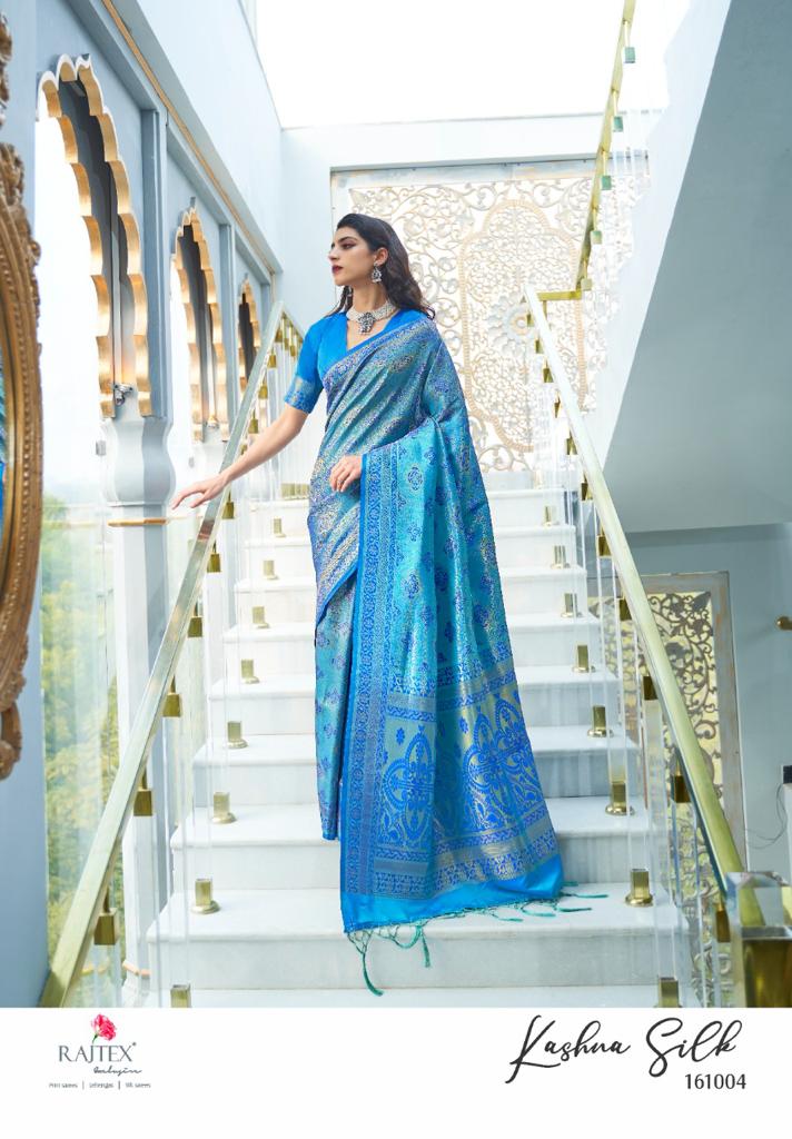 Rajtex Kashna Latest Designer Party Wear Soft silk weaving Saree Collection