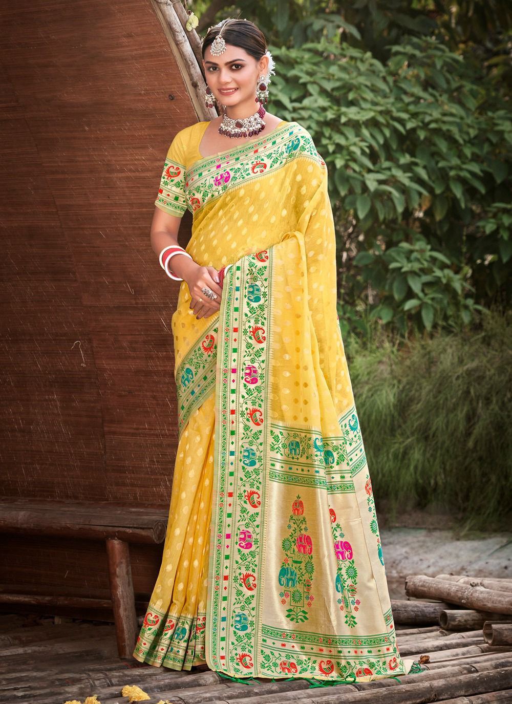 Mora Piya By Bunawat Paithani Silk Wear Saree Wholesale In Delhi