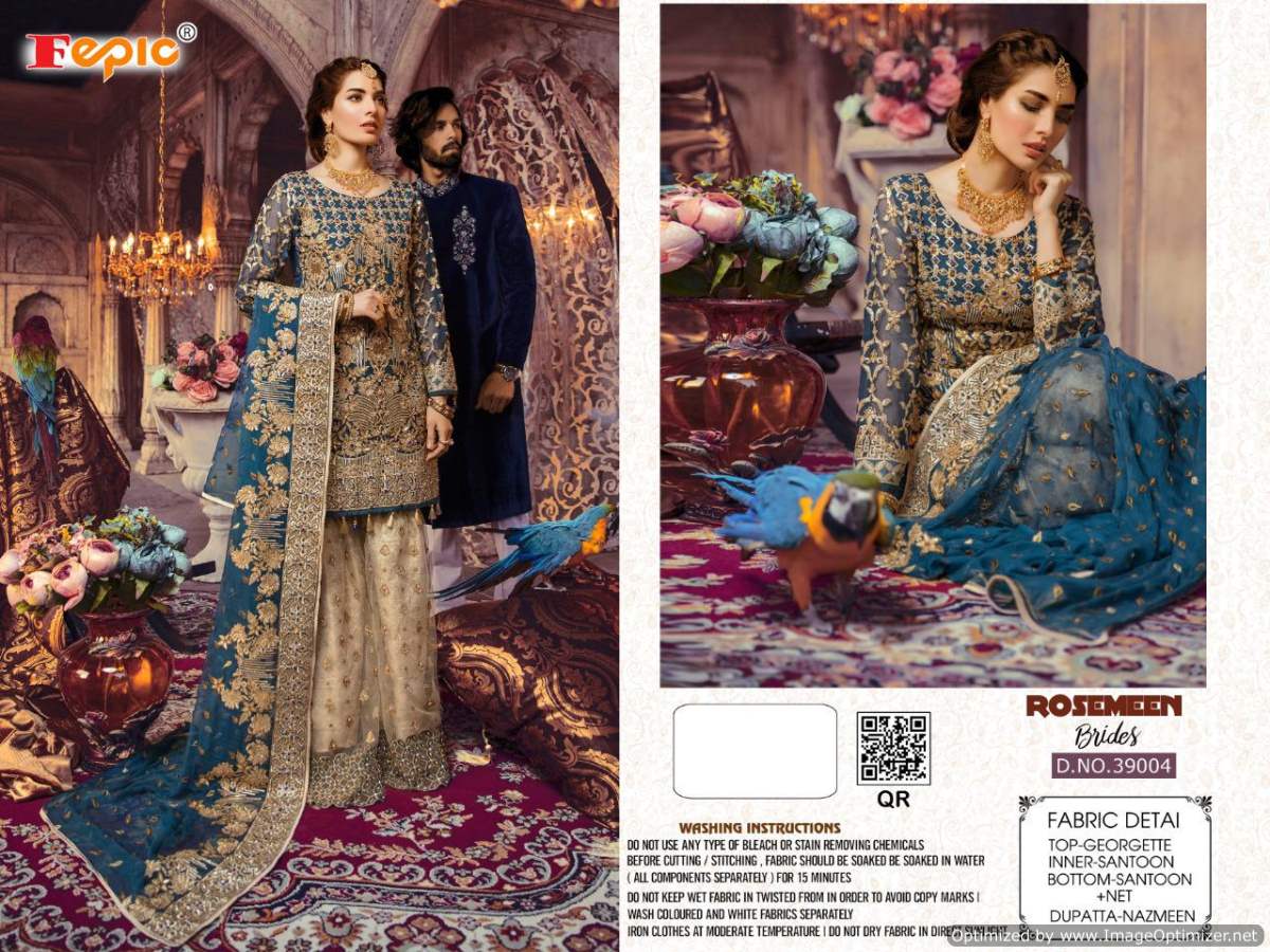 Fepic Rosemeen Brides Blockbuster Latest Heavy Designer With Heavy Work wedding Wear Pakistani Salwar Suits Collection 
