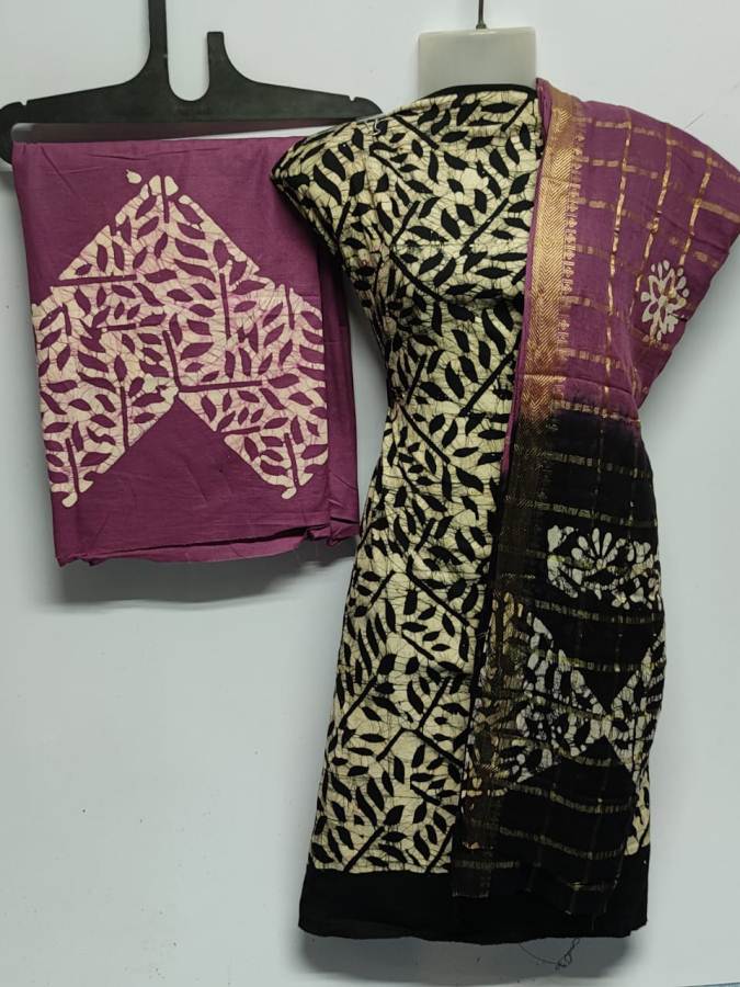 Latest Pure Cotton Bandhani Print Dress Material Collection 