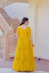 KA 1173 Faux Blooming Premium Designer Gown Suppliers In India
