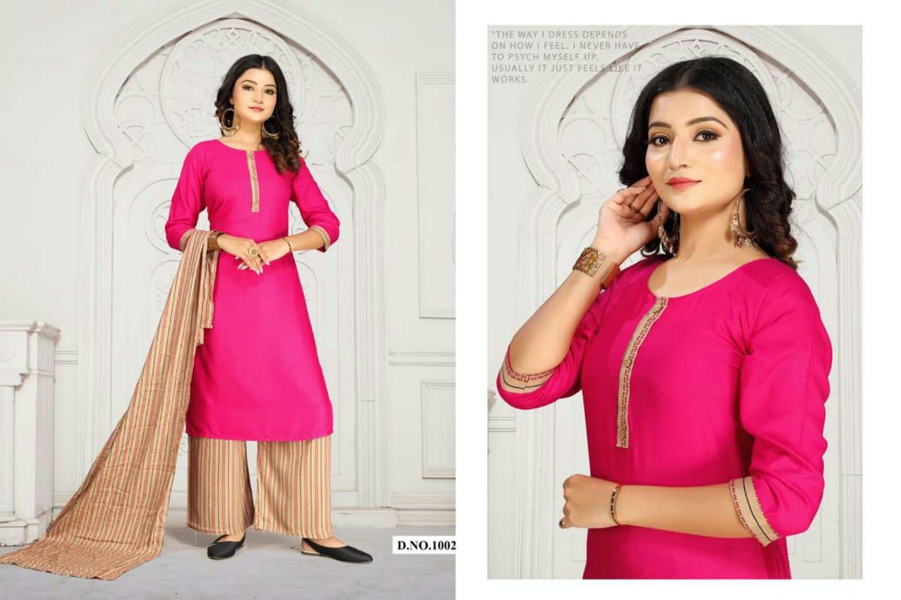 Ft Natural Latest Fancy Rayon Regular Wear Readymade Salwar Suit Collection