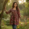 Naisha K 391 Jaipuri Cotton Print Jacket Style Shorts Tops Wholesale Clothing Distributors In India