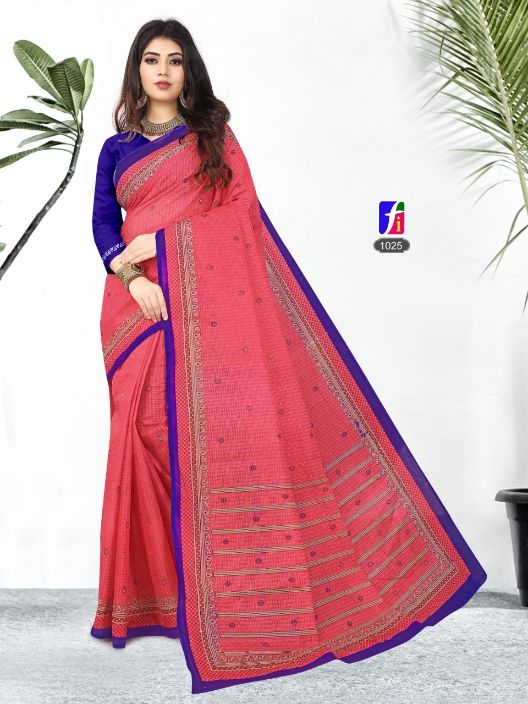Ganesha Rashami New Collection Of Printed Pure Cotton Daily Wear Cotton Sarees Collection
