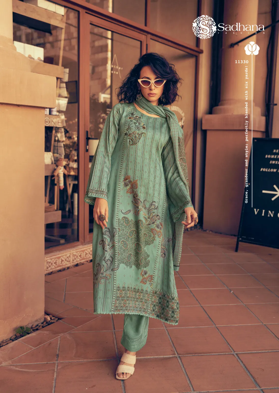 Mahnoor By Sadhana Jam Cotton Digital Printed Dress Material Wholesale Online