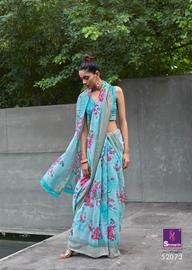 Shangrila Akira Latest Collection Of Casual Wear Linen Cotton Saree 