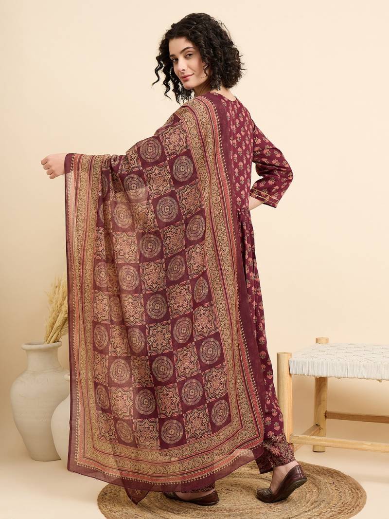 Dhruvi 298 Rayon Printed Kurti Bottom With Dupatta Wholesale Clothing Suppliers In India