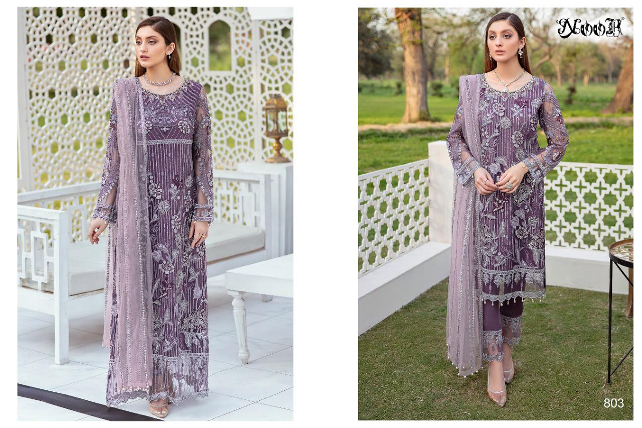 Noor Ramsha 2 Fancy Festive Wear Greogette with Heavy Embroidery Pakistani Salwar Kameez Collection
