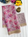 MG 419 Digital Printed Linen Non Catalog Sarees Wholesale Price In Surat