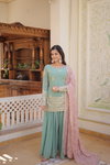 KA 1079 Wedding Wear Palazzo Readymade Suits Wholesale Market Surat