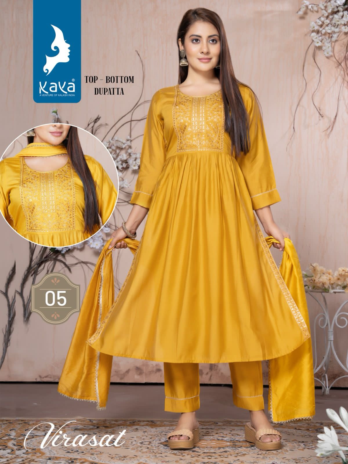 Virasat By Kaya 01 To 06 Ladies kurti wholesale market in Surat