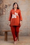 Naisha K 356 Cotton Silli Embroidered Hand Work Co Ord Set Wholesalers In Delhi